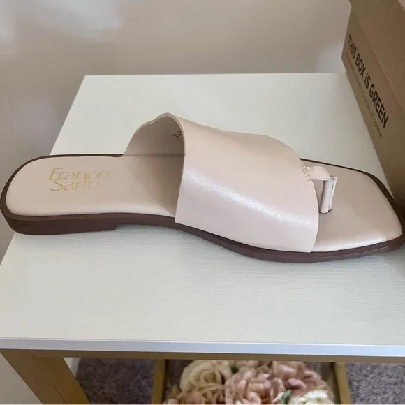 Franco Sarto Women's Leather Beige Slide Sandals, Size 8.5, Brand new - Picture 6 of 8